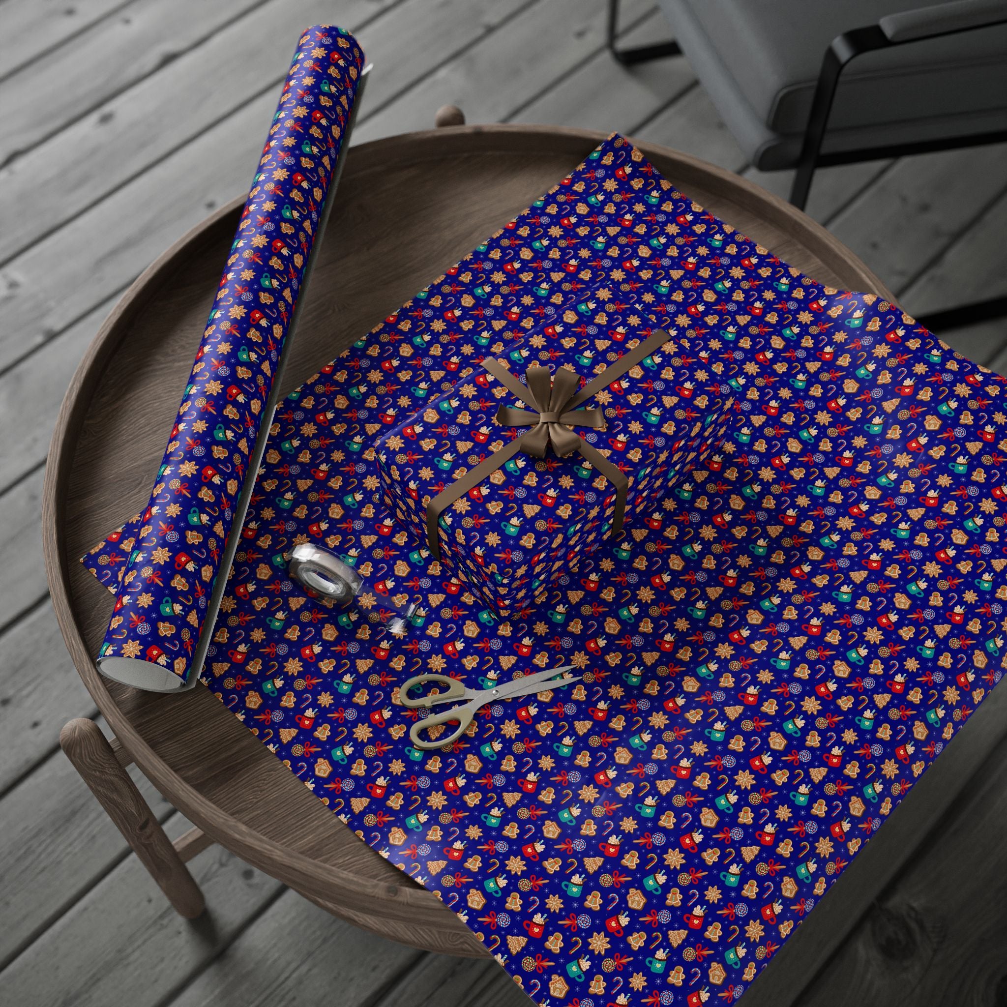 Christmas Candy Wrapping Paper | Holiday Gift Wrapping Paper Roll