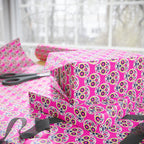 Day of the Dead Pink Sugar Skulls Wrapping Paper | Holiday Gift Wrapping Paper Roll