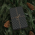 NSFW Free Mustache Rides on Black Wrapping Paper - Holiday Gift Wrapping Paper Roll
