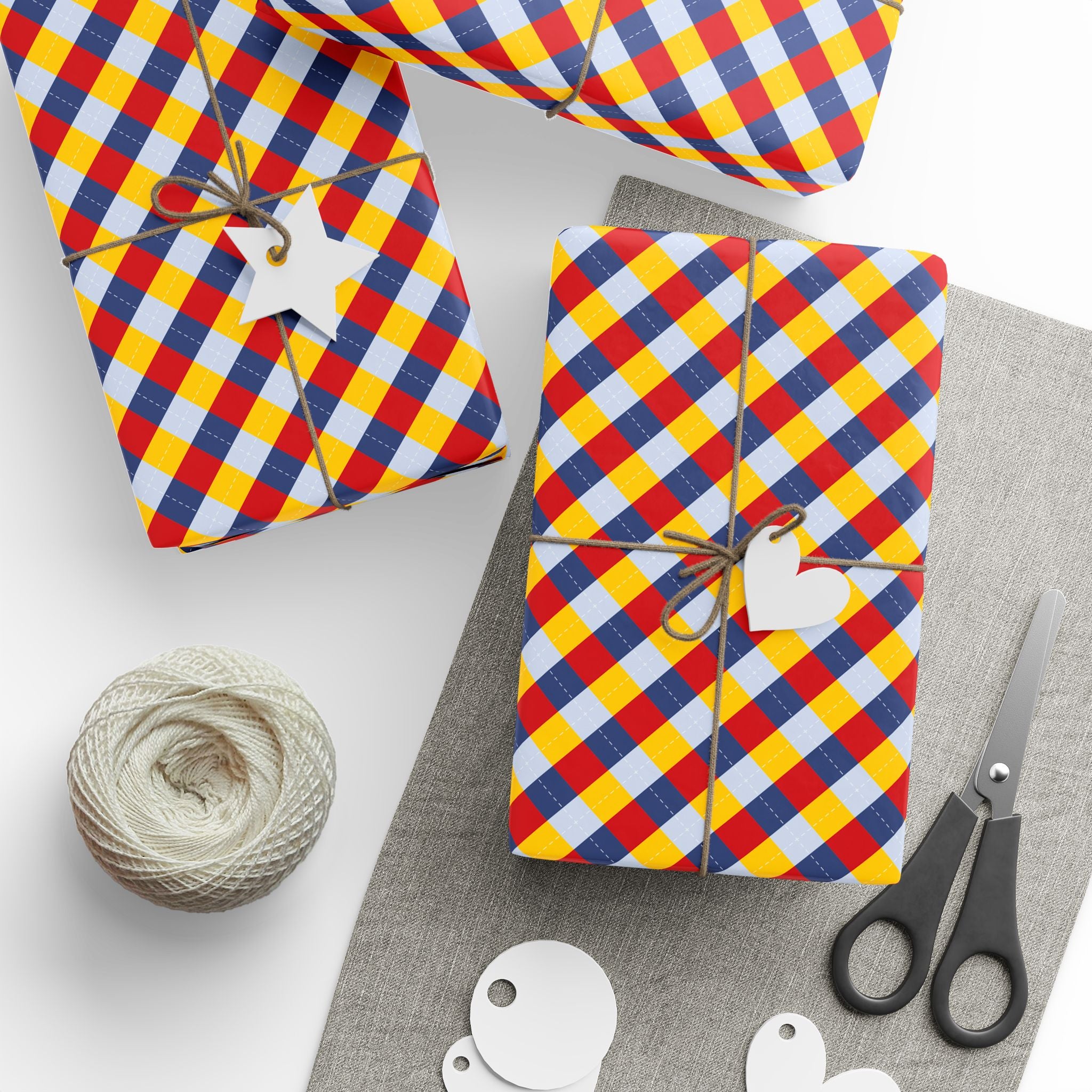 Argyle Design 020 Wrapping Paper - Holiday Gift Wrapping Paper Roll