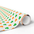 St Patrick's Day Irish Checkerboard Wrapping Paper | Holiday Gift Wrapping Paper Roll