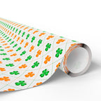 St Patrick's Day Irish Checkerboard Wrapping Paper | Holiday Gift Wrapping Paper Roll