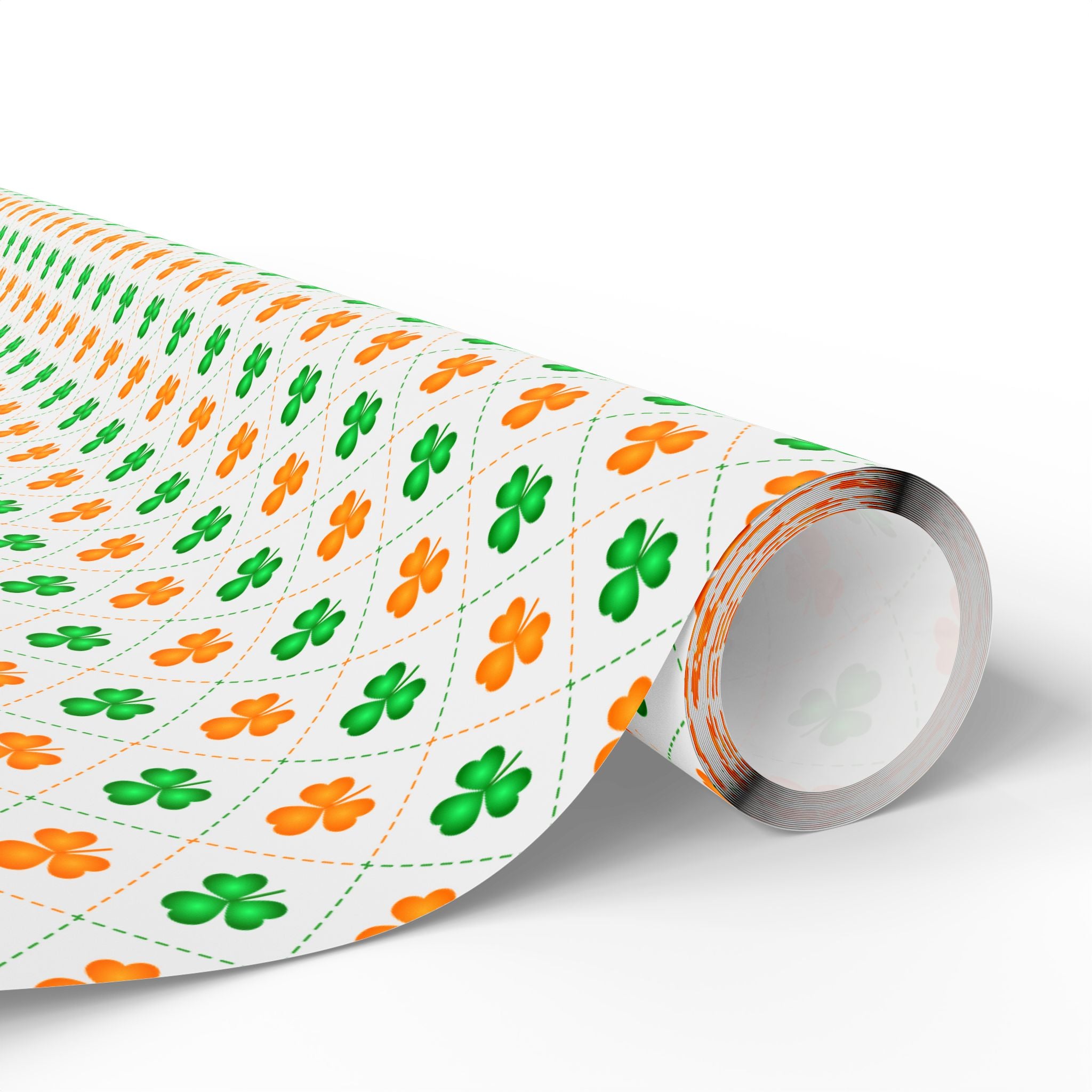 St Patrick's Day Irish Checkerboard Wrapping Paper | Holiday Gift Wrapping Paper Roll