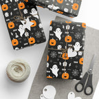 Halloween Haunted Pumpkins Wrapping Paper | Holiday Gift Wrapping Paper