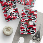 Ohio State Buckeyes Inspired Camoflauge Wrapping Paper - Holiday Gift Wrapping Paper Roll