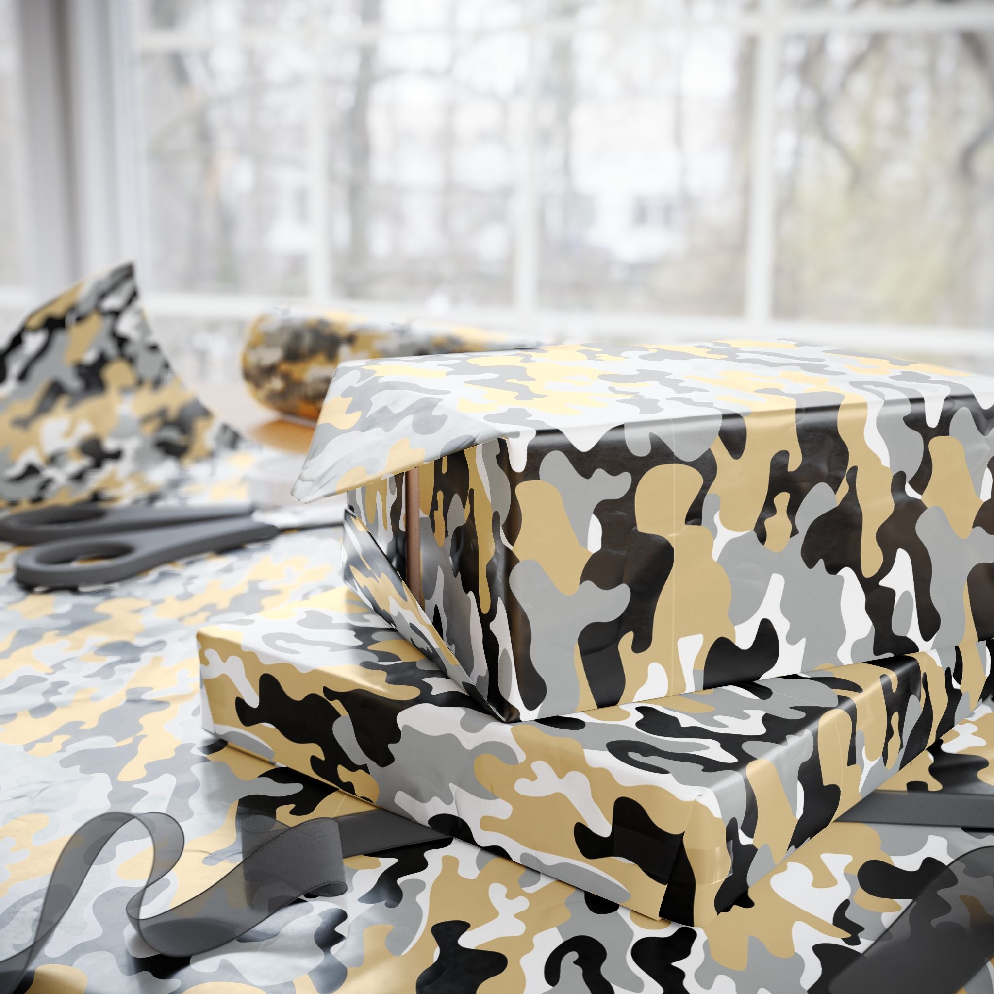 Army Golden Knights Inspired Camoflauge Wrapping Paper - Holiday Gift Wrapping Paper Roll