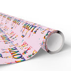 Gay Pride Love Parade Wrapping Paper Design | Holiday Gift Wrapping Paper Roll