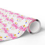 Congratulations Wrapping Paper Design 002 - Holiday Gift Wrapping Paper Roll