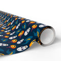 Halloween Spooky Skulls Wrapping Paper | Holiday Gift Wrapping Paper Roll