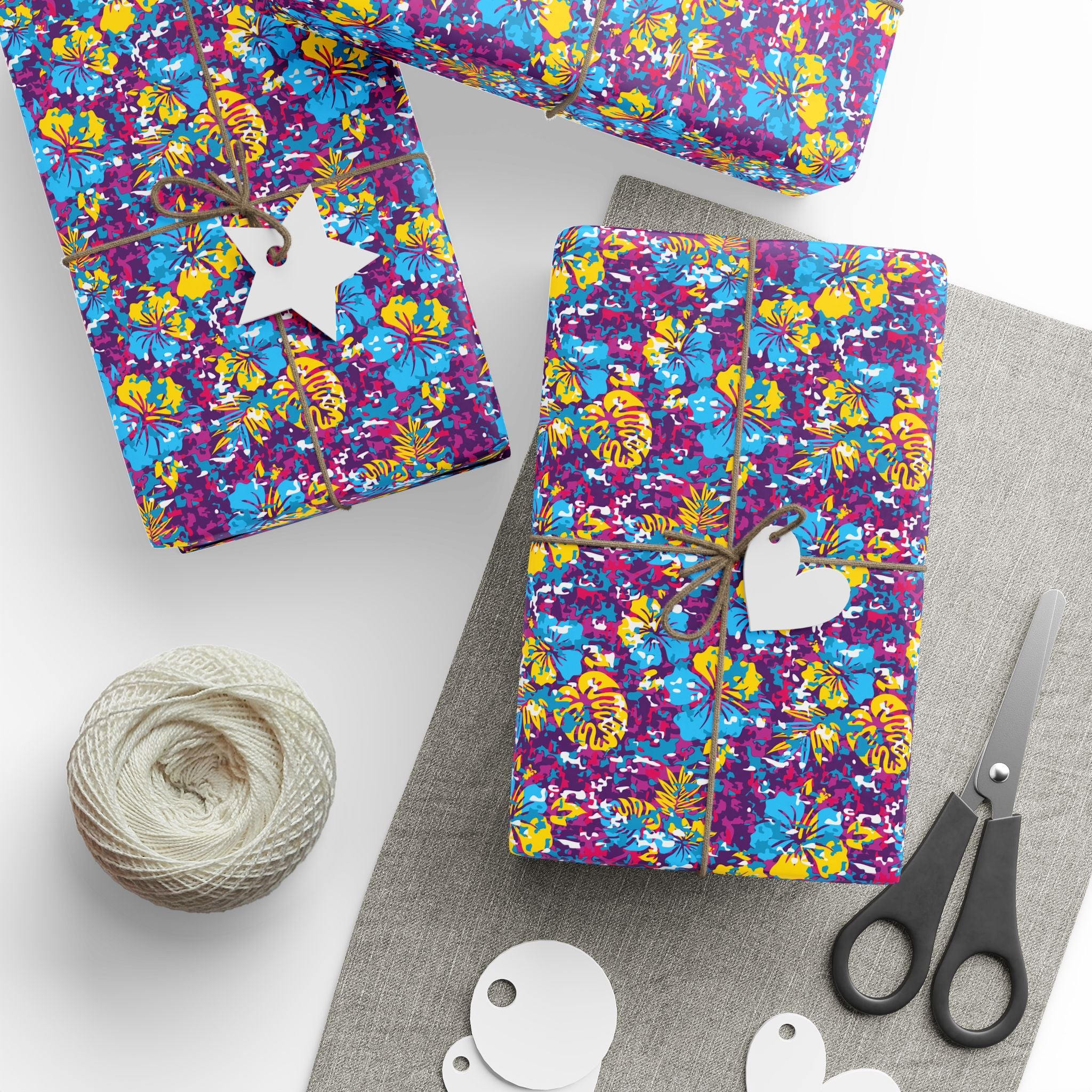 Floral Design 004 Wrapping Paper - Holiday Gift Wrapping Paper Roll