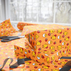 NSFW Chick Magnet on Orange Wrapping Paper - Holiday Gift Wrapping Paper Roll