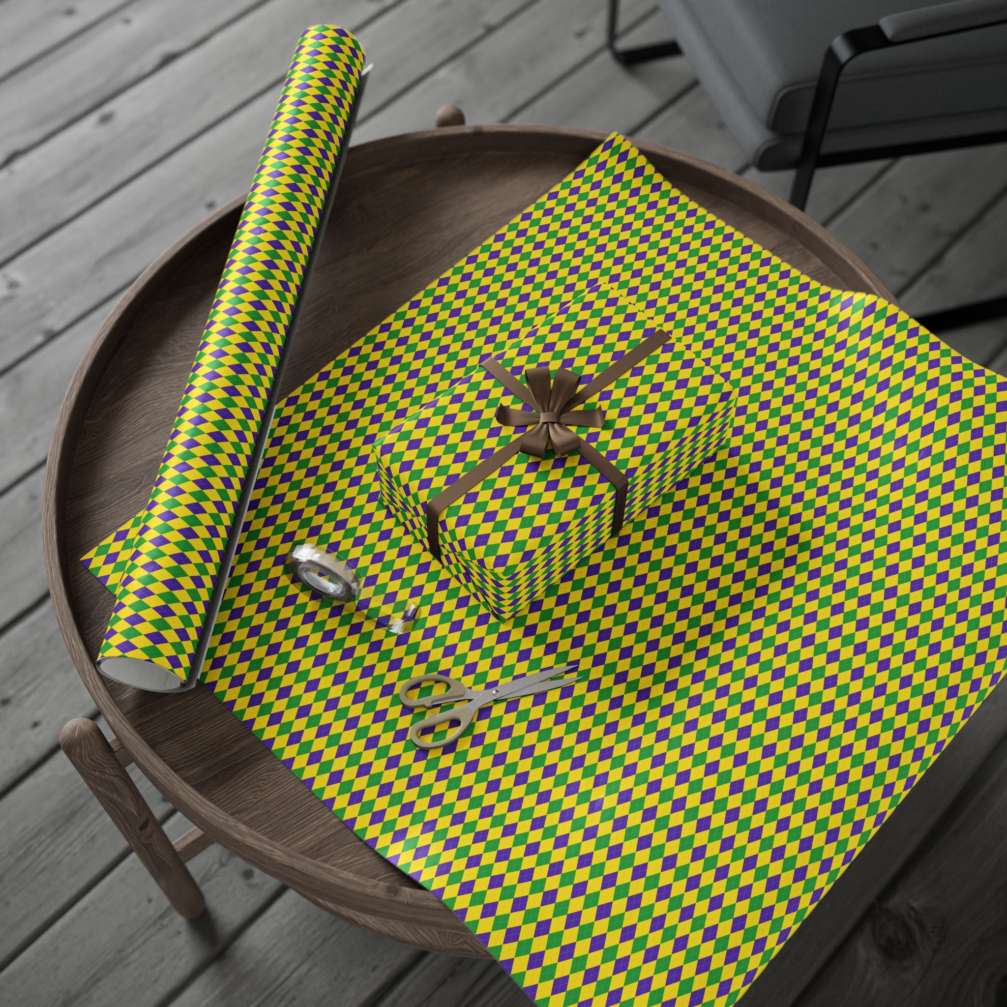 Argyle Design 011 Wrapping Paper - Holiday Gift Wrapping Paper Roll