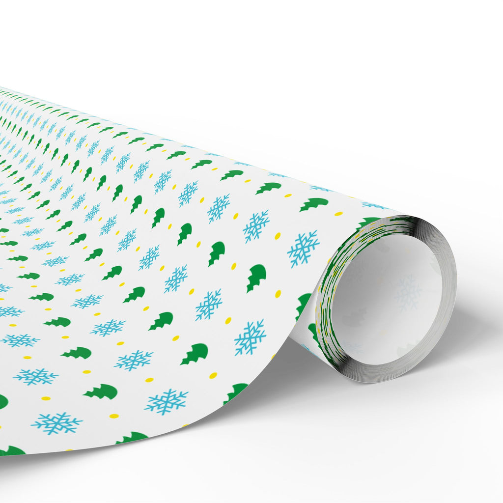 Christmas Stellar Crystals Wrapping Paper | Holiday Gift Wrapping Paper Roll