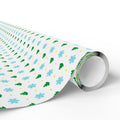 Christmas Stellar Crystals Wrapping Paper | Holiday Gift Wrapping Paper Roll