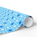 Hanukkah Tangled Menorah Wrapping Paper | Holiday Gift Wrapping Paper Roll