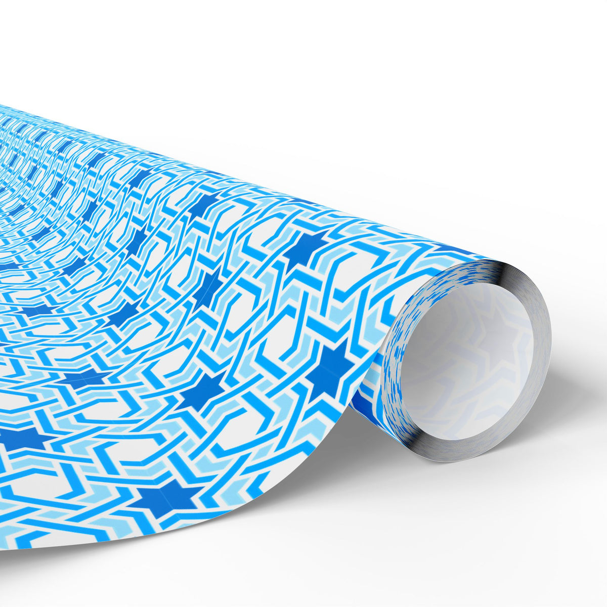 Hanukkah Tangled Menorah Wrapping Paper | Holiday Gift Wrapping Paper Roll