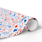 4th of July Doodles Wrapping Paper | Holiday Gift Wrapping Paper Roll