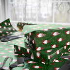 Christmas Dancing Gnomes Wrapping Paper | Holiday Gift Wrapping Paper Roll