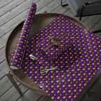 Day of the Dead Sombrero Skulls Wrapping Paper | Holiday Gift Wrapping Paper Roll
