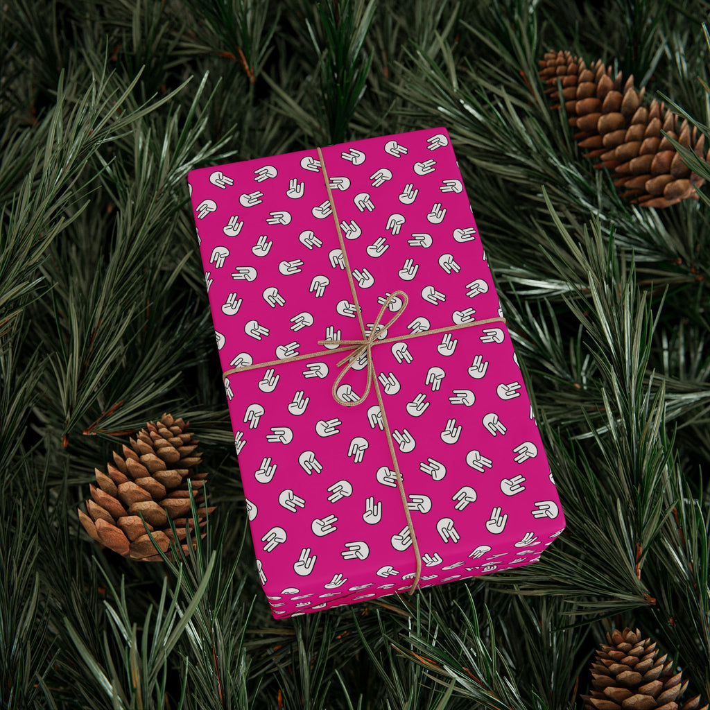 NSFW "The Shocker" on White Wrapping Paper - Holiday Gift Wrapping Paper Roll