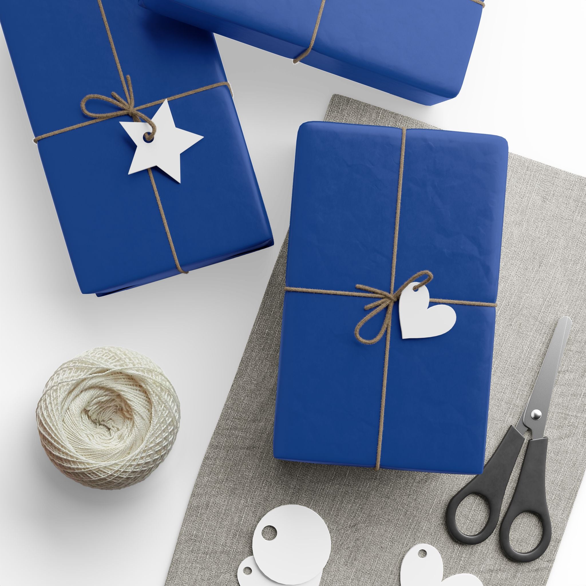 Solid Royal Blue Wrapping Paper - Holiday Gift Wrapping Paper Roll
