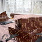 New Year's Golden Wishes Wrapping Paper - Holiday Gift Wrapping Paper Roll