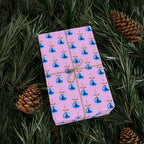 Christmas Glass Tree Ornaments Wrapping Paper | Holiday Gift Wrapping Paper Roll
