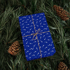 NSFW Late Night Swimmers on Blue Wrapping Paper - Holiday Gift Wrapping Paper Roll