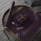 Mardis Gras Fleur De Lis Collage Wrapping Paper | Holiday Gift Wrapping Paper Roll