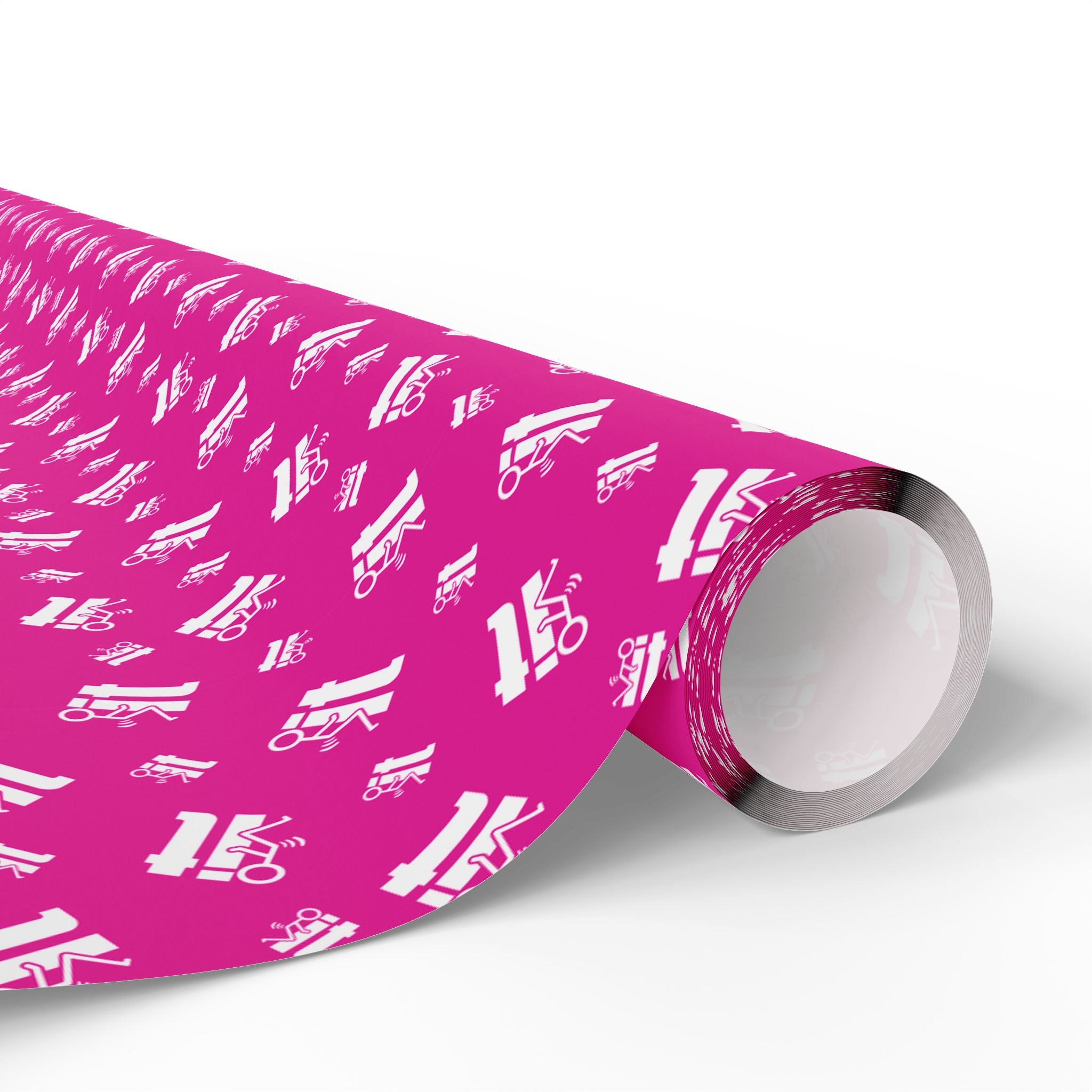 NSFW "F#ck It" Meme on Hot Pink Wrapping Paper - Holiday Gift Wrapping Paper Roll