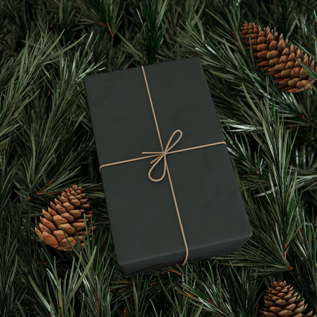 Solid Anthracite Wrapping Paper - Holiday Gift Wrapping Paper Roll