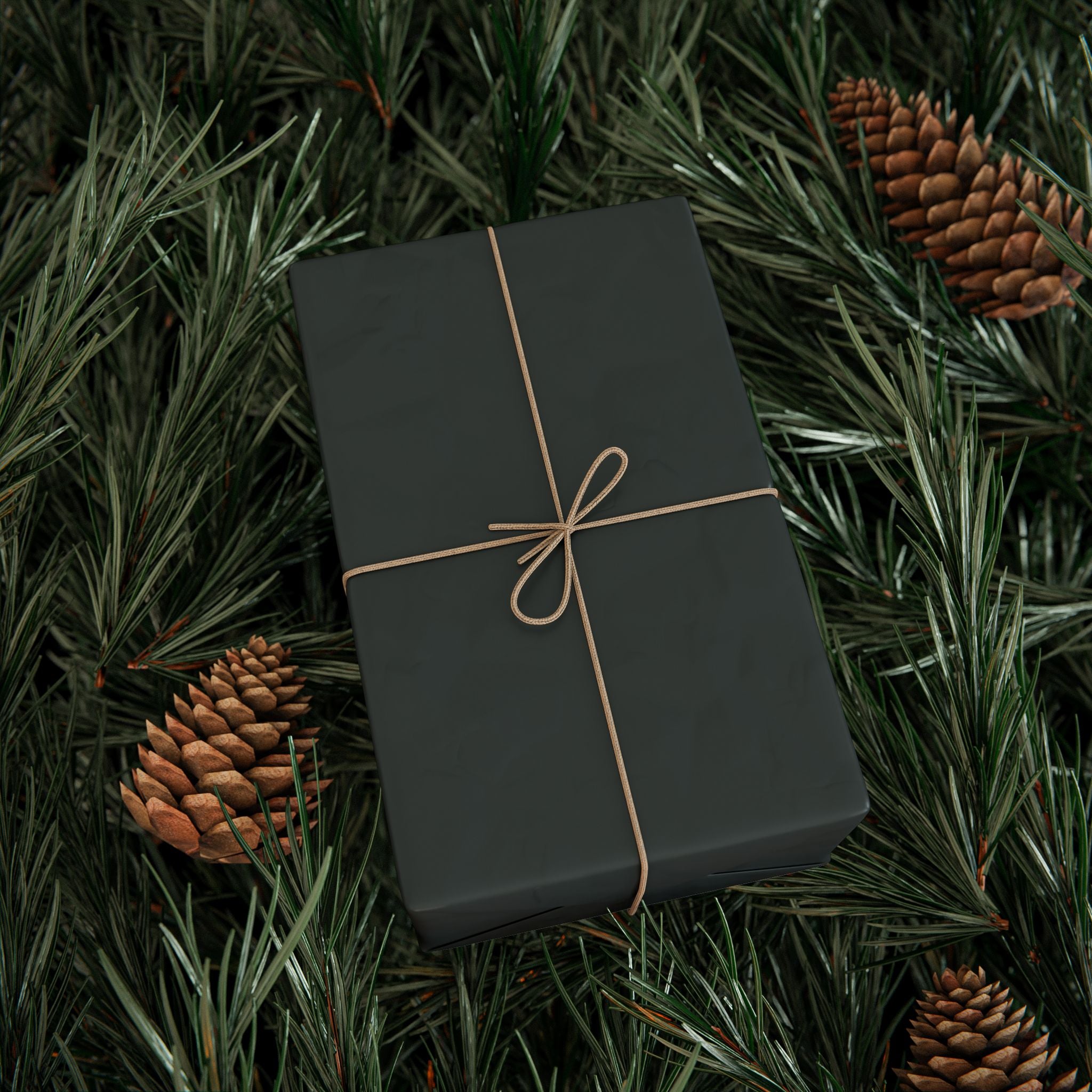 Solid Anthracite Wrapping Paper - Holiday Gift Wrapping Paper Roll