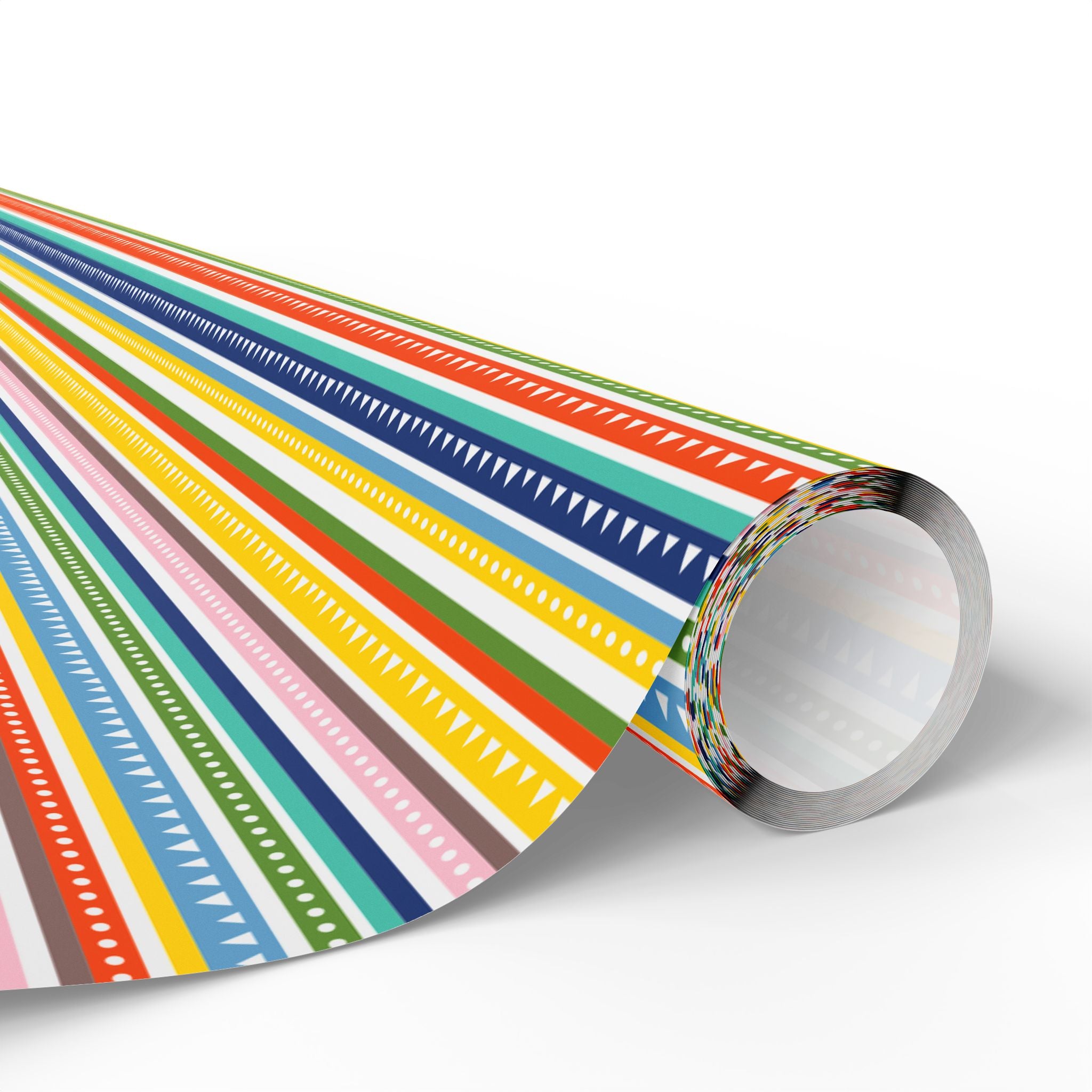 Stripe Design 008 Wrapping Paper - Holiday Gift Wrapping Paper Roll