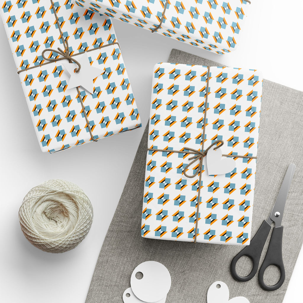 Geometric Design 014 Wrapping Paper - Holiday Gift Wrapping Paper Roll