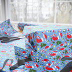 Christmas White Ribbon Wrapping Paper | Holiday Gift Wrapping Paper Roll