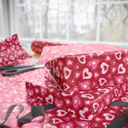 Valentine’s Day Psychedlic Hearts Wrapping Paper | Holiday Gift Wrapping Paper Roll