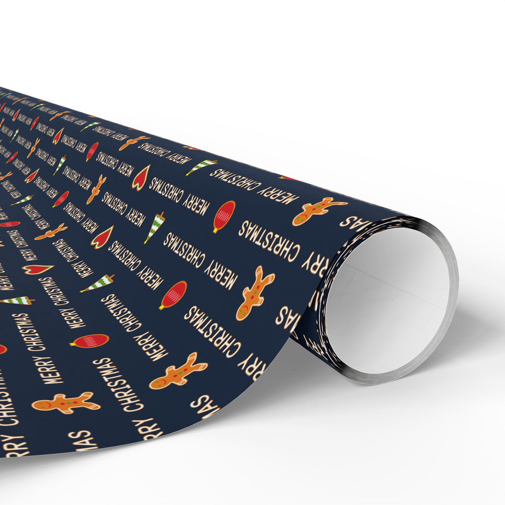 Christmas Cascading Wishes Wrapping Paper | Holiday Gift Wrapping Paper Roll