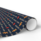Christmas Cascading Wishes Wrapping Paper | Holiday Gift Wrapping Paper Roll