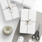 Solid White Wrapping Paper - Holiday Gift Wrapping Paper Roll