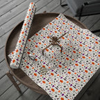 Halloween Spooky Symbols Wrapping Paper | Holiday Gift Wrapping Paper Roll