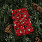Day of the Dead Chili Pepper Skulls Wrapping Paper | Holiday Gift Wrapping Paper Roll