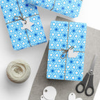 Hanukkah Tangled Menorah Wrapping Paper | Holiday Gift Wrapping Paper Roll