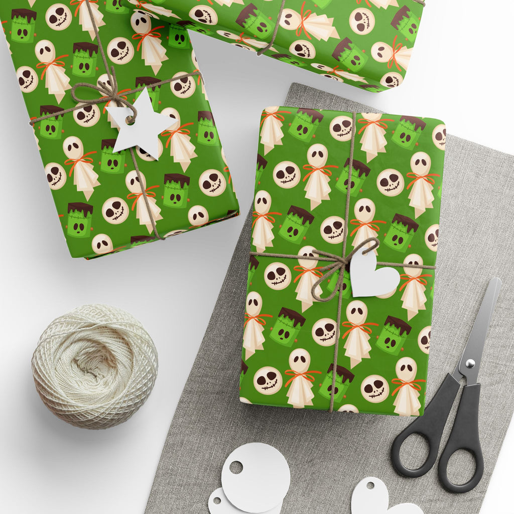 Halloween Night Cake Wrapping Paper | Holiday Gift Wrapping Paper