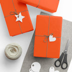 Solid Orange Wrapping Paper - Holiday Gift Wrapping Paper Roll