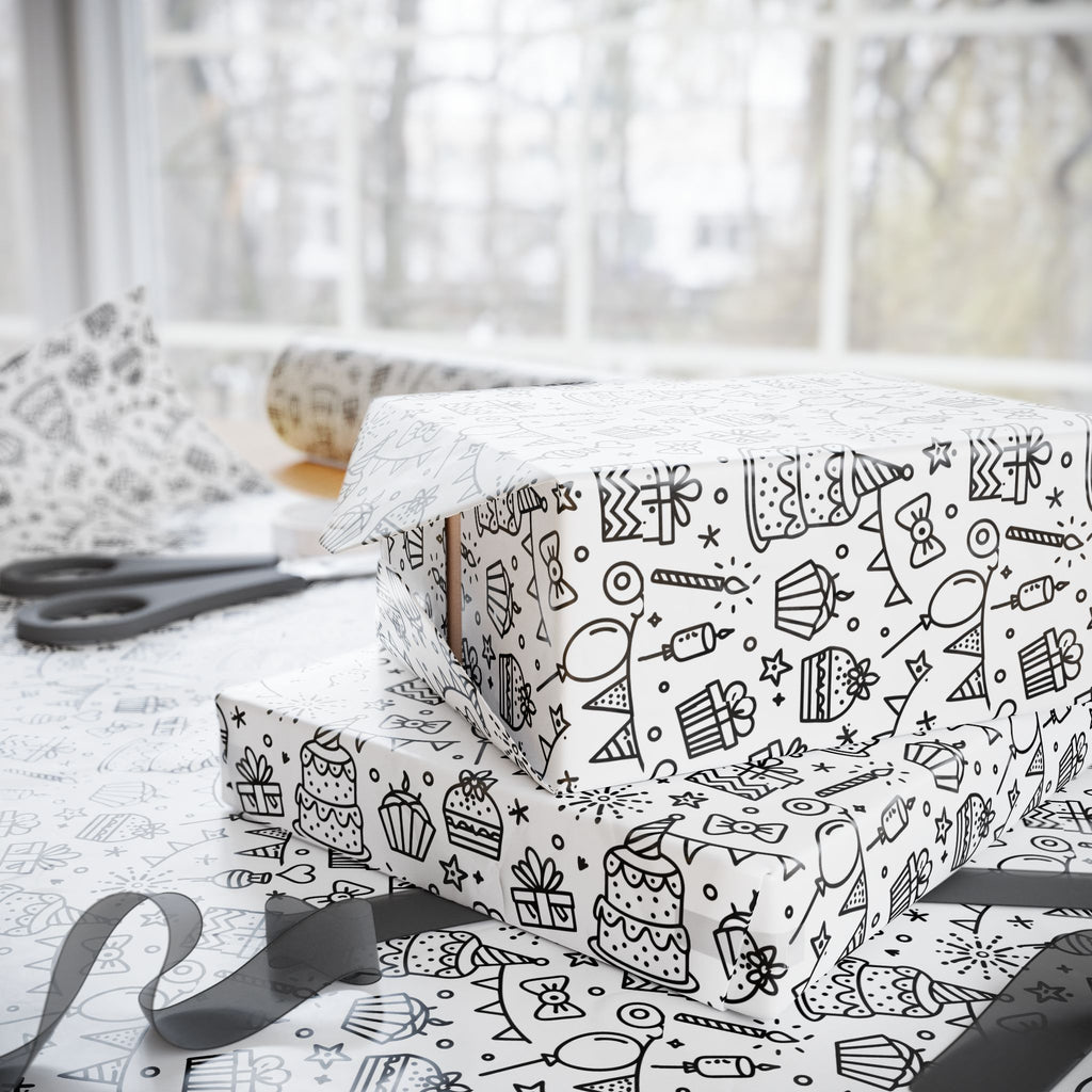Birthday Wrapping Paper Design 003 - Holiday Gift Wrapping Paper Roll