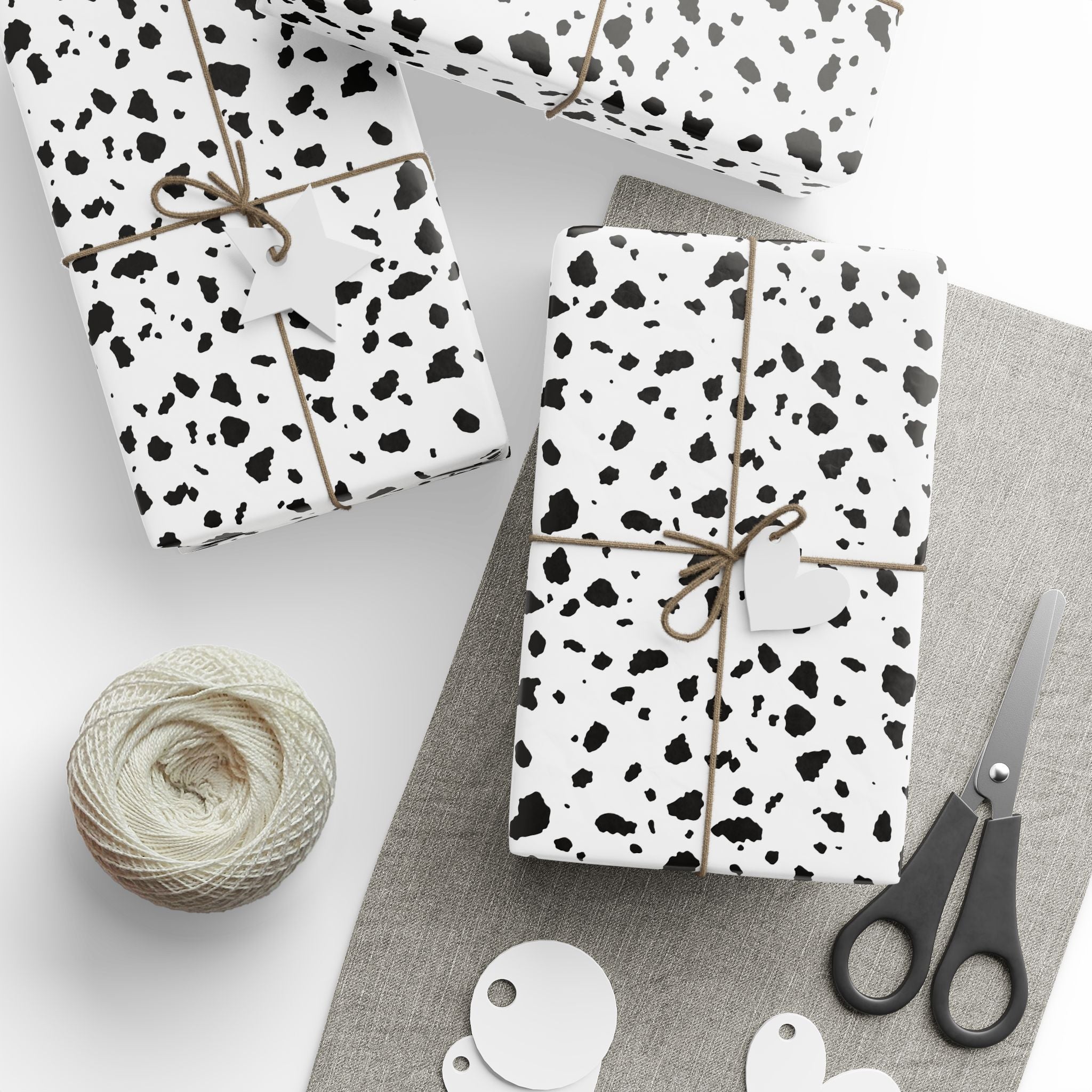 Animal Print Design 034 Cowhide Wrapping Paper - Holiday Gift Wrapping Paper Roll