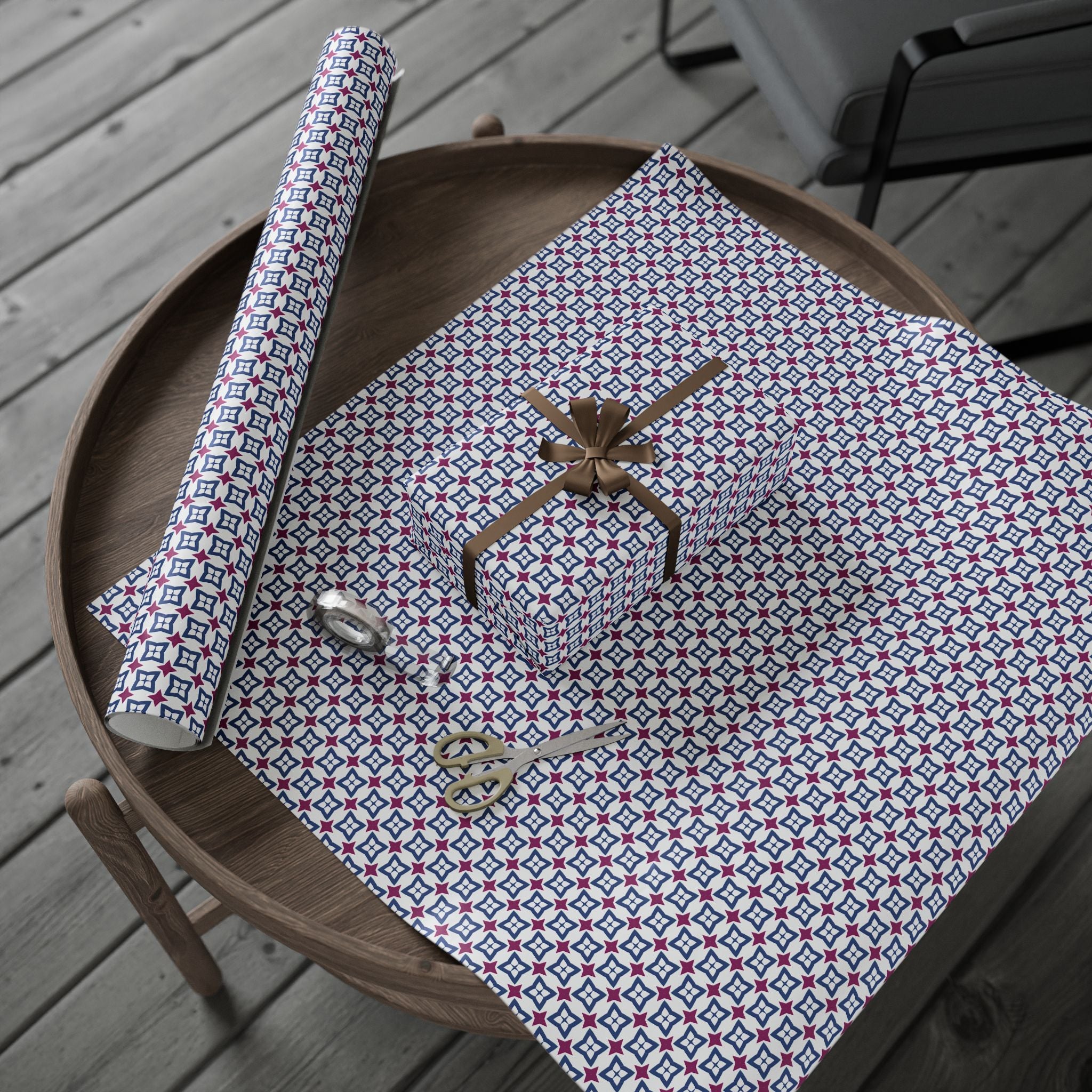 Geometric Design 013 Wrapping Paper - Holiday Gift Wrapping Paper Roll