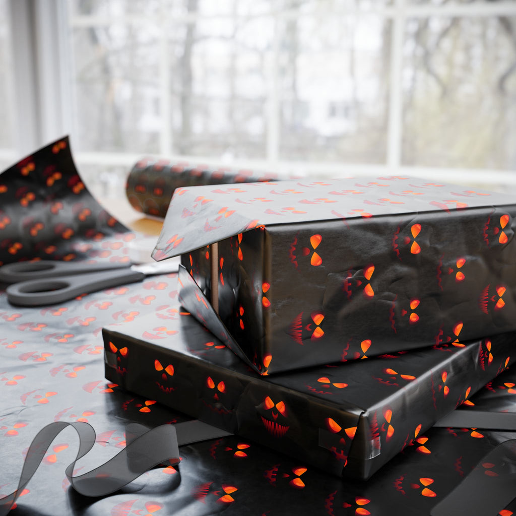Halloween Evil Jack Wrapping Paper | Holiday Gift Wrapping Paper Roll