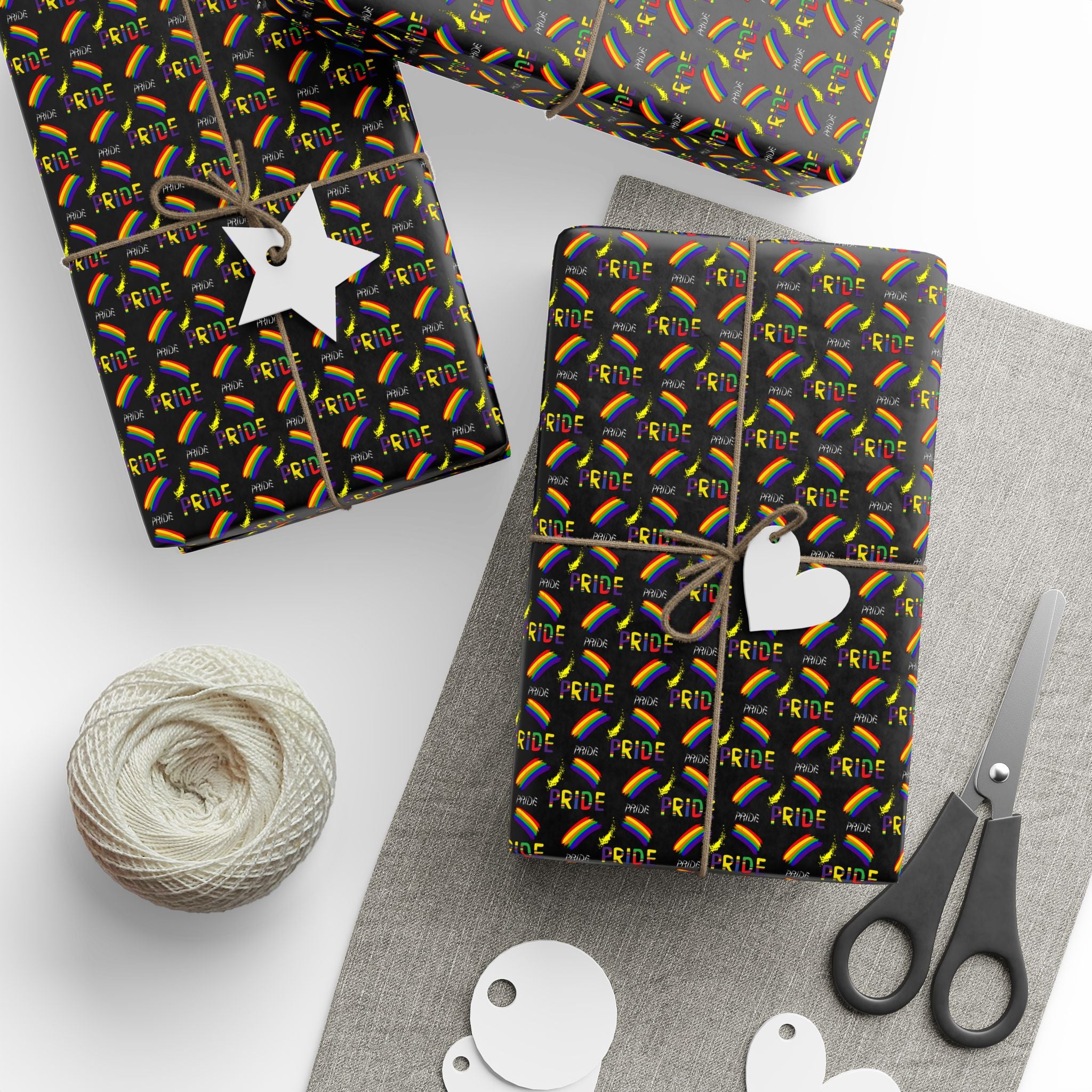 Gay Pride Rainbow Love Wins Wrapping Paper Design | Holiday Gift Wrapping Paper Roll