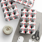 Father's Day Silhouette Wrapping Paper - Holiday Gift Wrapping Paper Roll